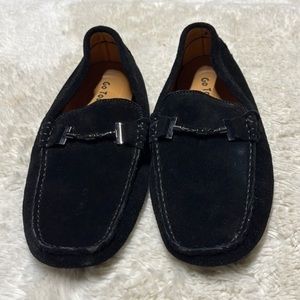 NWOT Go Tour Black Suede Slip On Loafers Men’s Size 11.5 M